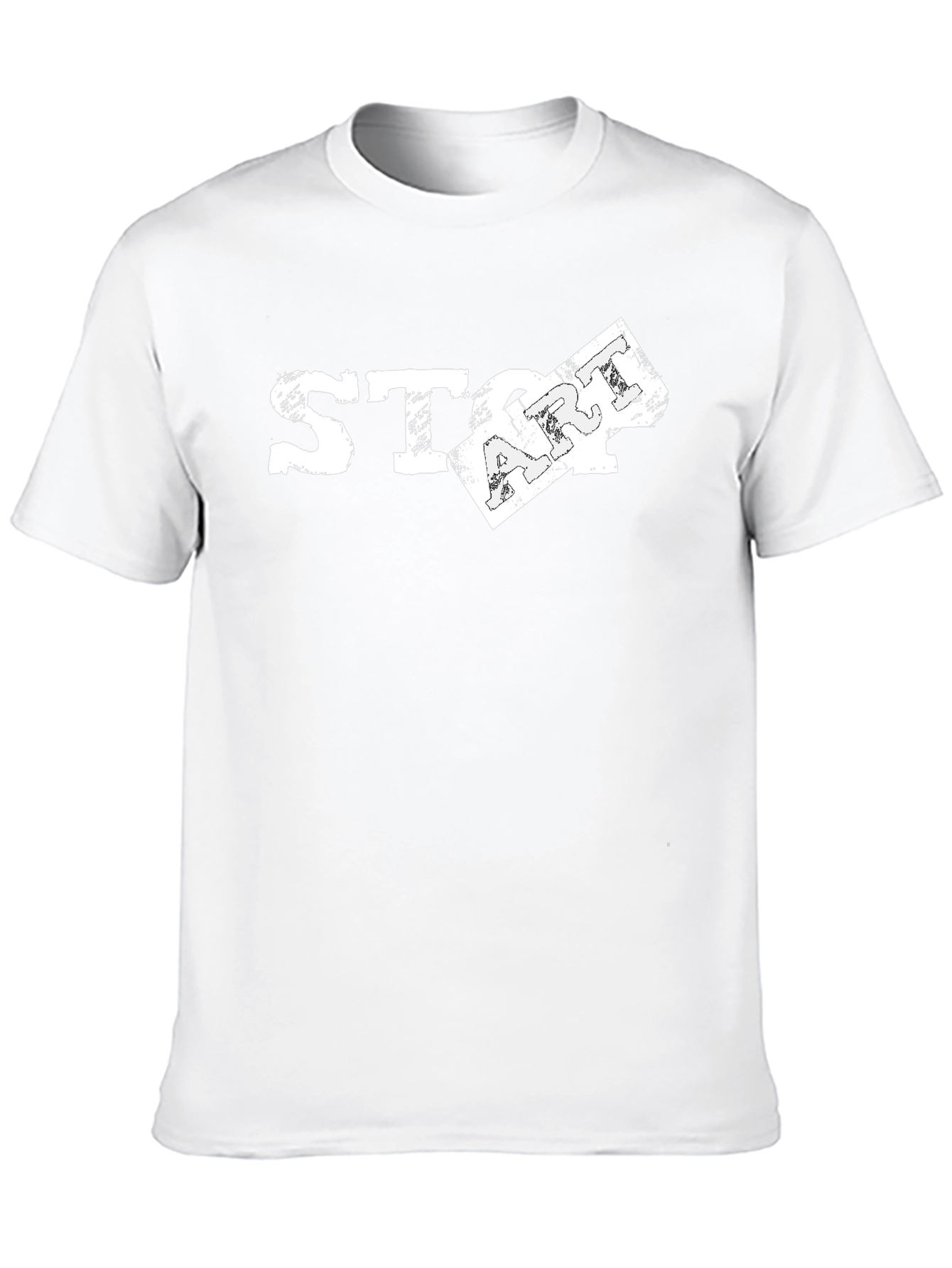 Stop Art T-Shirt - Distressed Graphic Tee