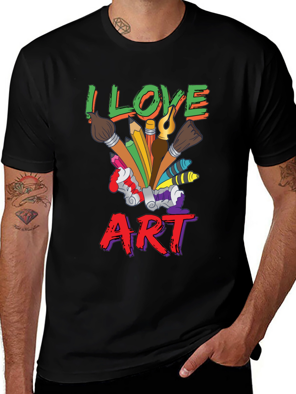 I Love Art T-Shirt - Artist Graphic Tee