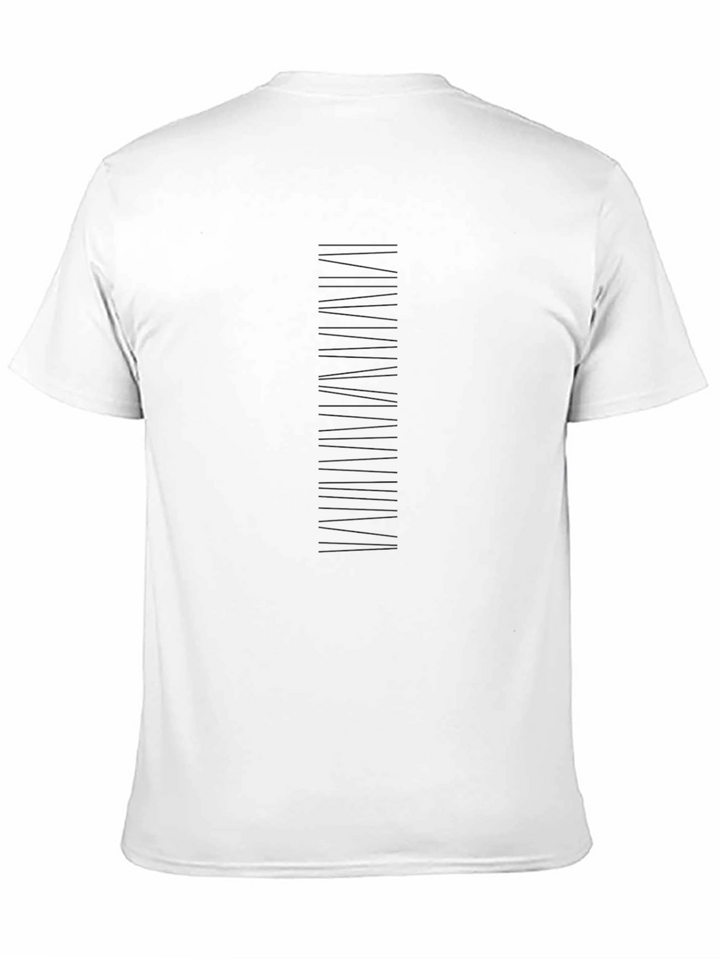 Modern Black T-Shirt with Abstract Line Design