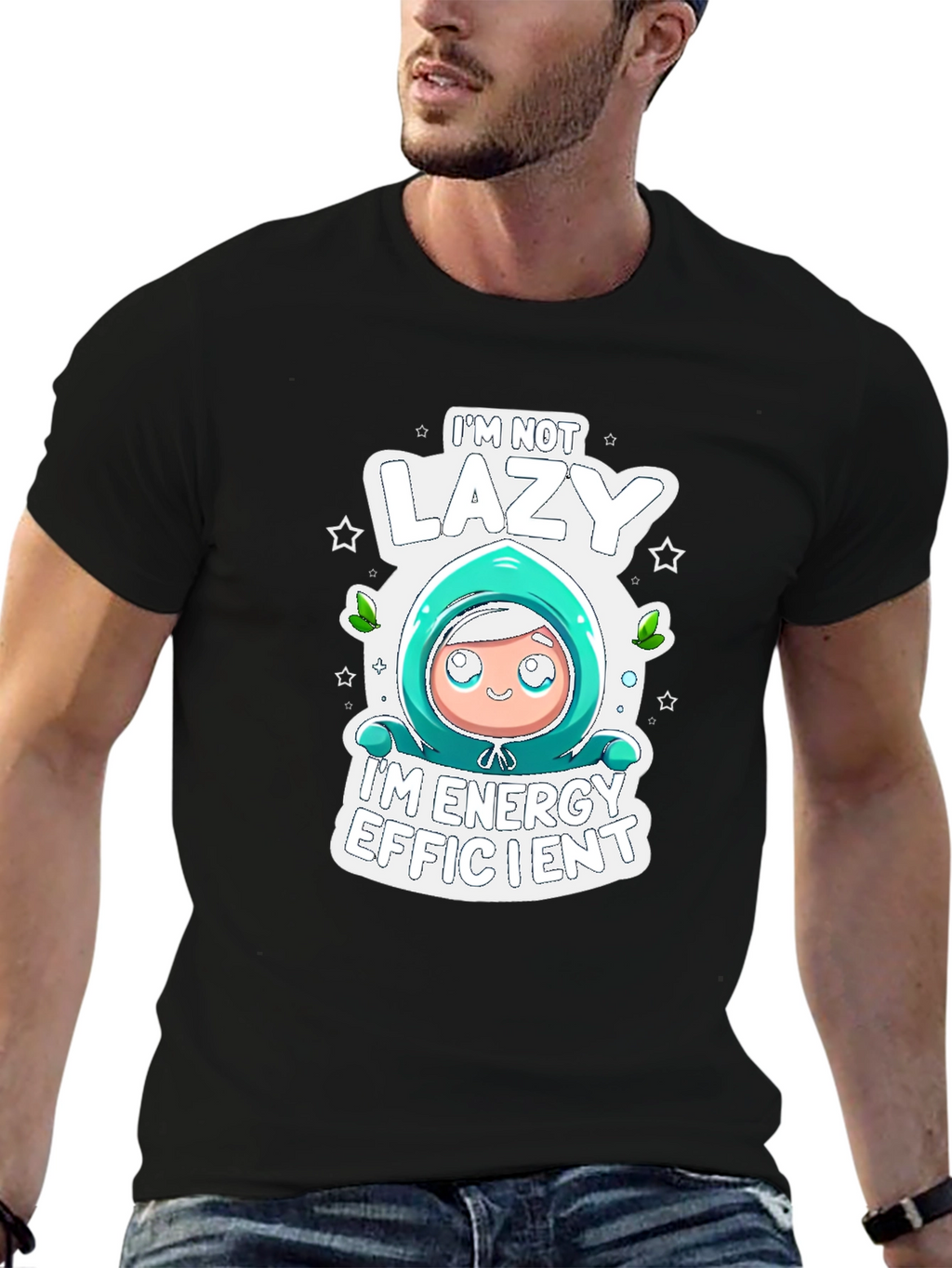 Lazy Energy Efficient Graphic T-Shirt