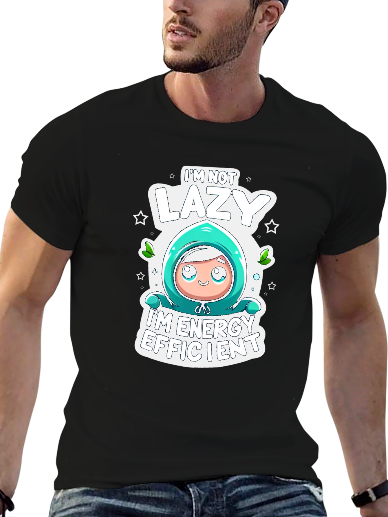 Lazy Energy Efficient Graphic T-Shirt