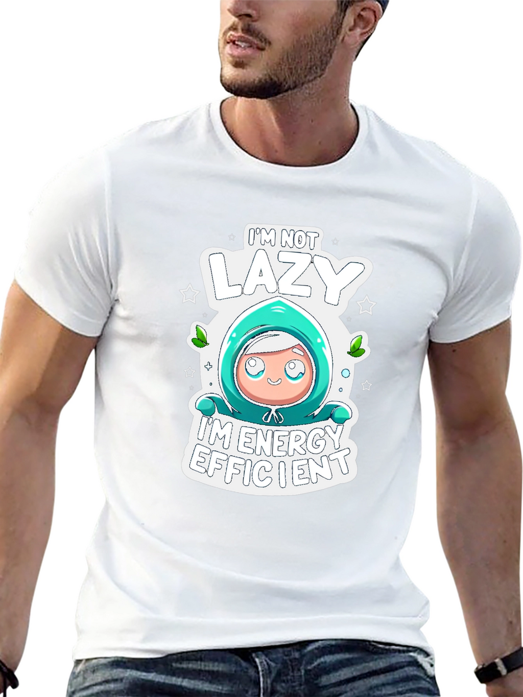 Lazy Energy Efficient Graphic T-Shirt