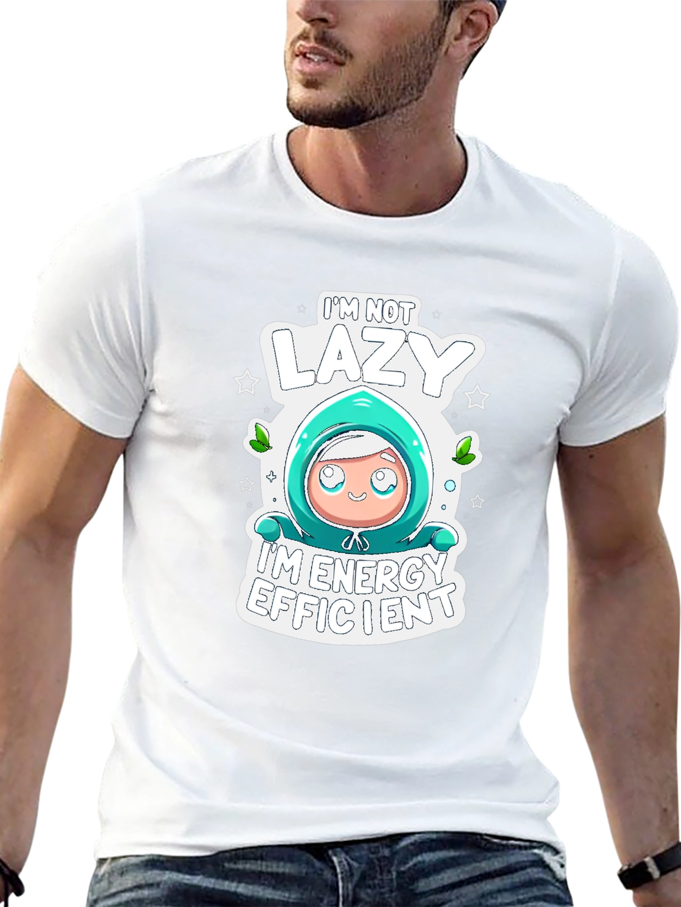 Lazy Energy Efficient Graphic T-Shirt