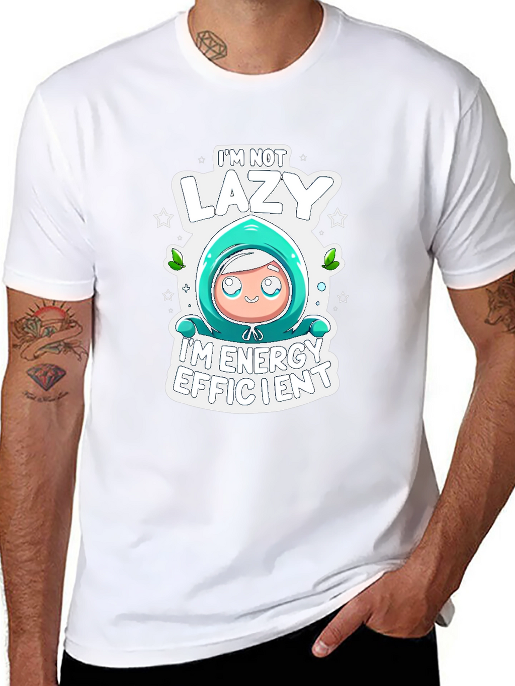 Lazy Energy Efficient Graphic T-Shirt