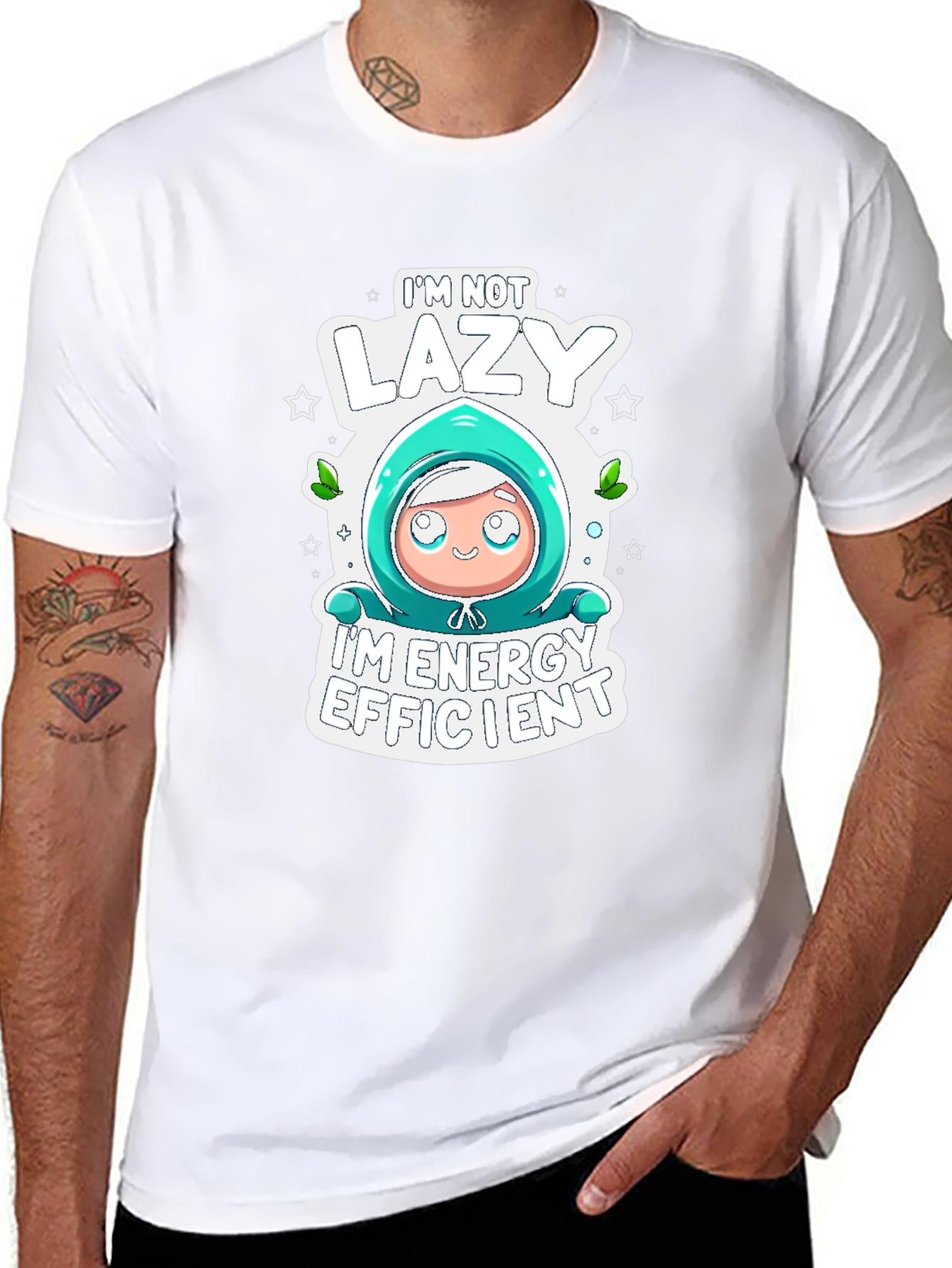Lazy Energy Efficient Graphic T-Shirt