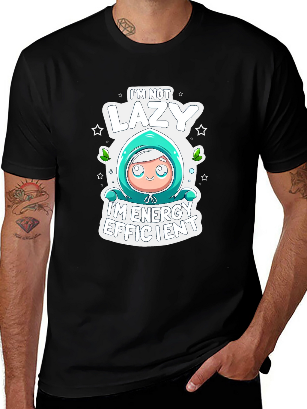 Lazy Energy Efficient Graphic T-Shirt