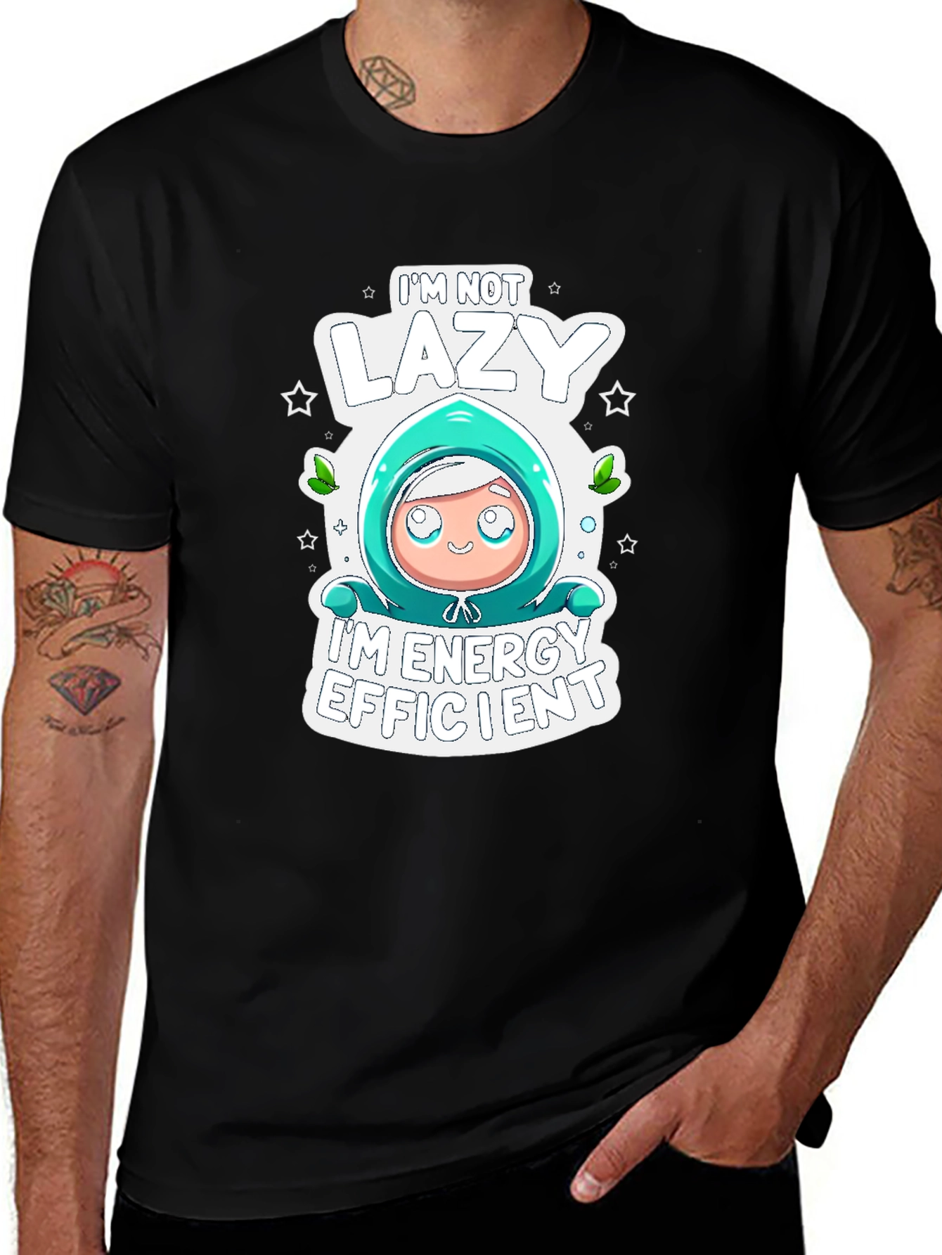 Lazy Energy Efficient Graphic T-Shirt
