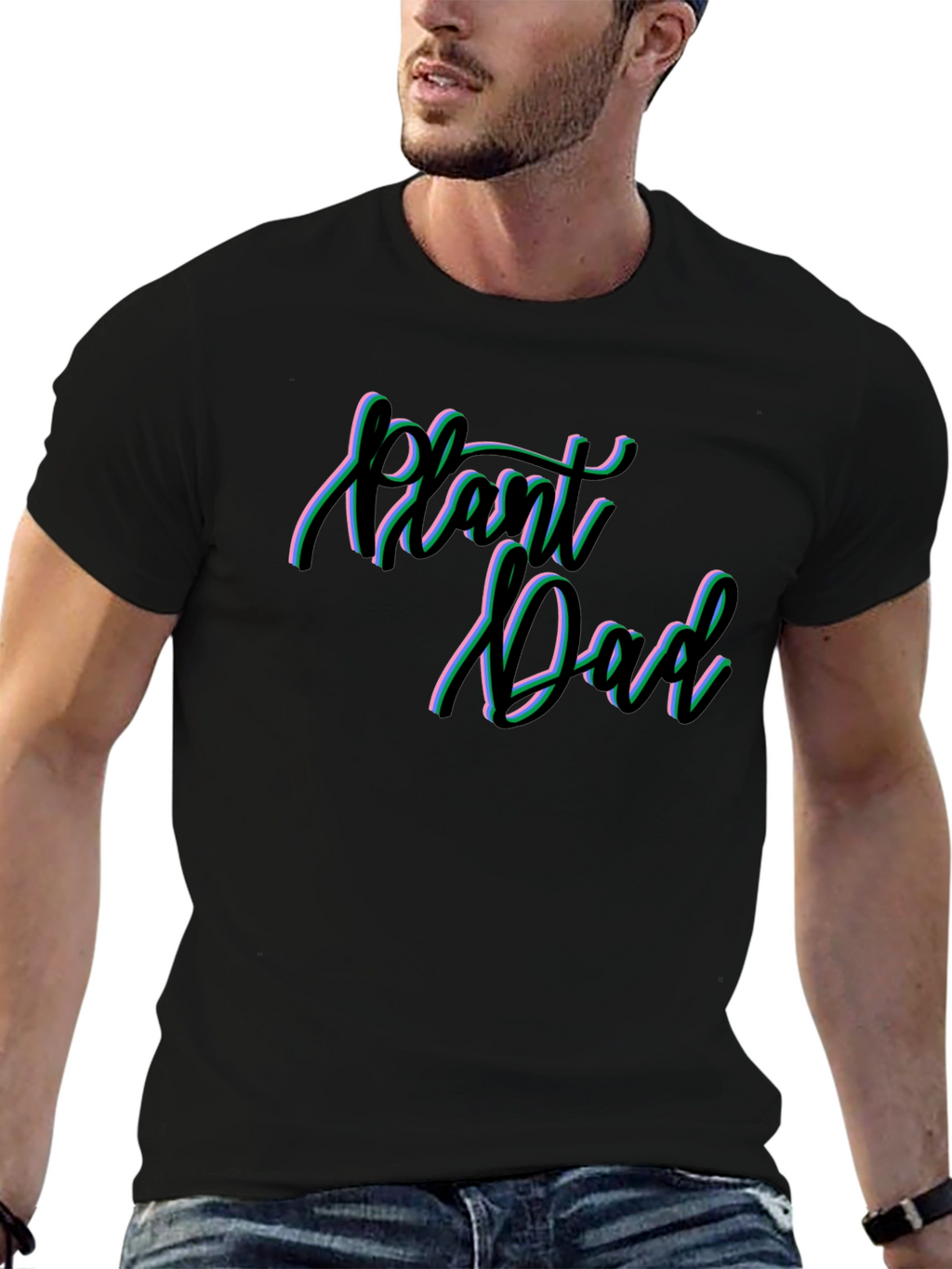 Plant Dad Graphic Tee - Black T-Shirt
