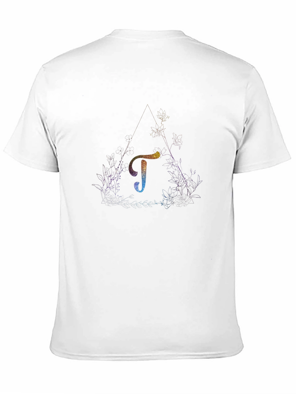 Cosmic Letter T Graphic Tee - Unisex Black T-Shirt