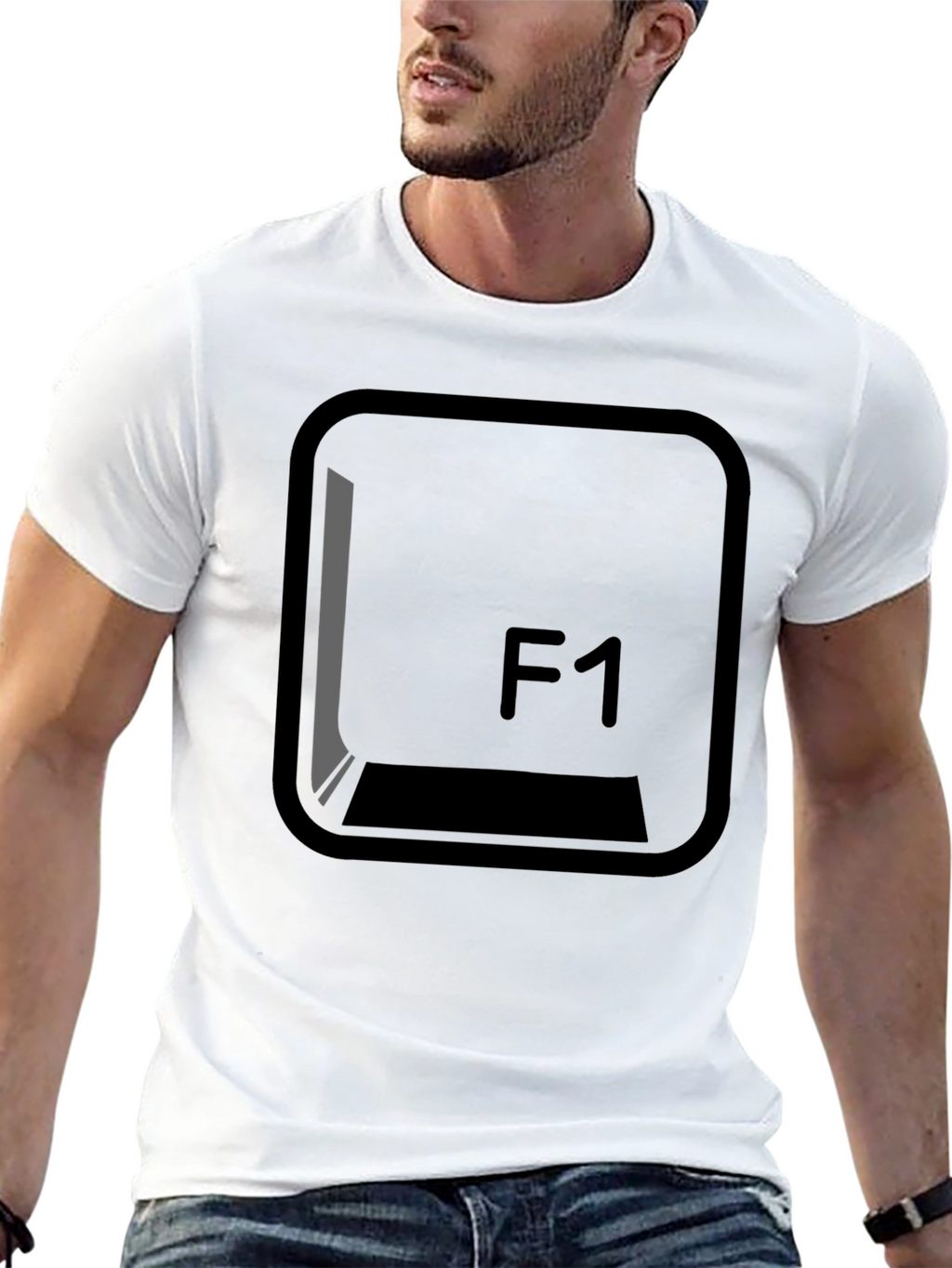 F1 Keyboard Key T-Shirt - Programmer Humor Tee