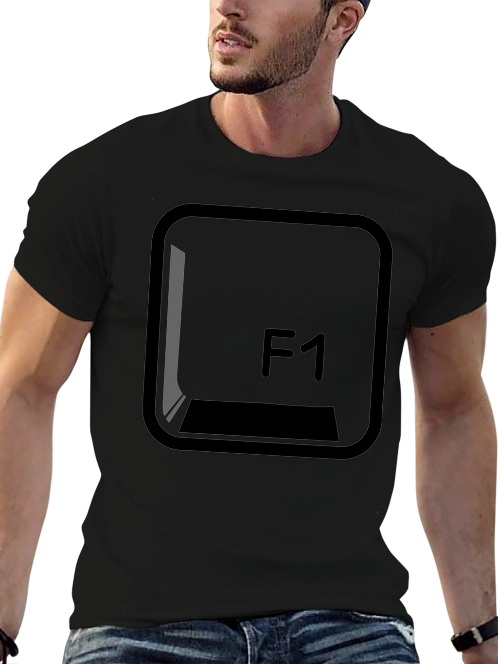 F1 Keyboard Key T-Shirt - Programmer Humor Tee