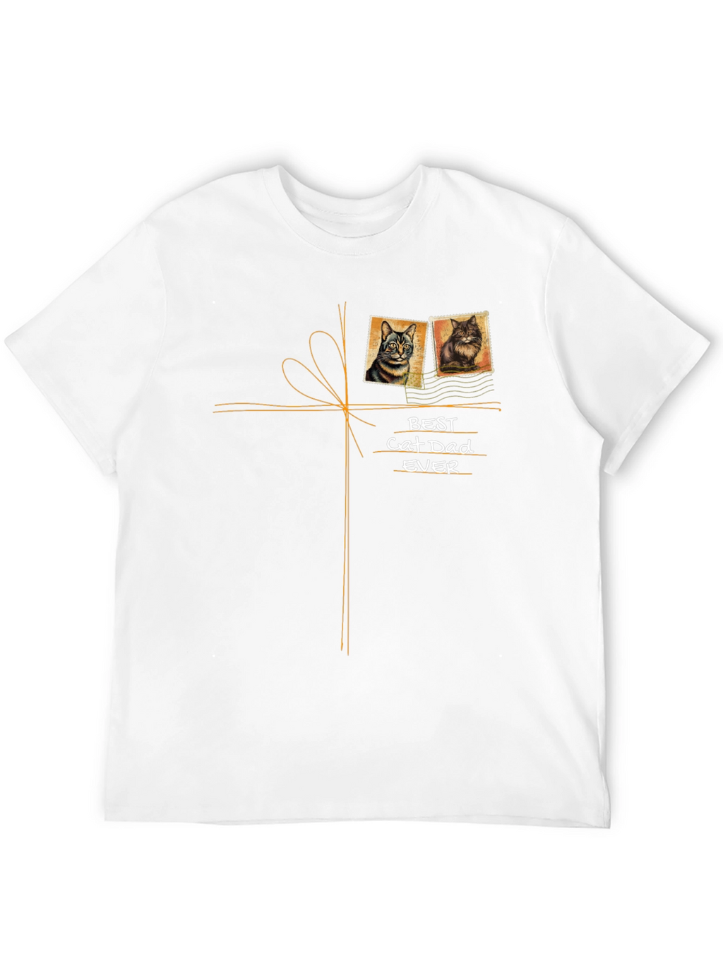 Best Cat Dad Ever Graphic T-Shirt