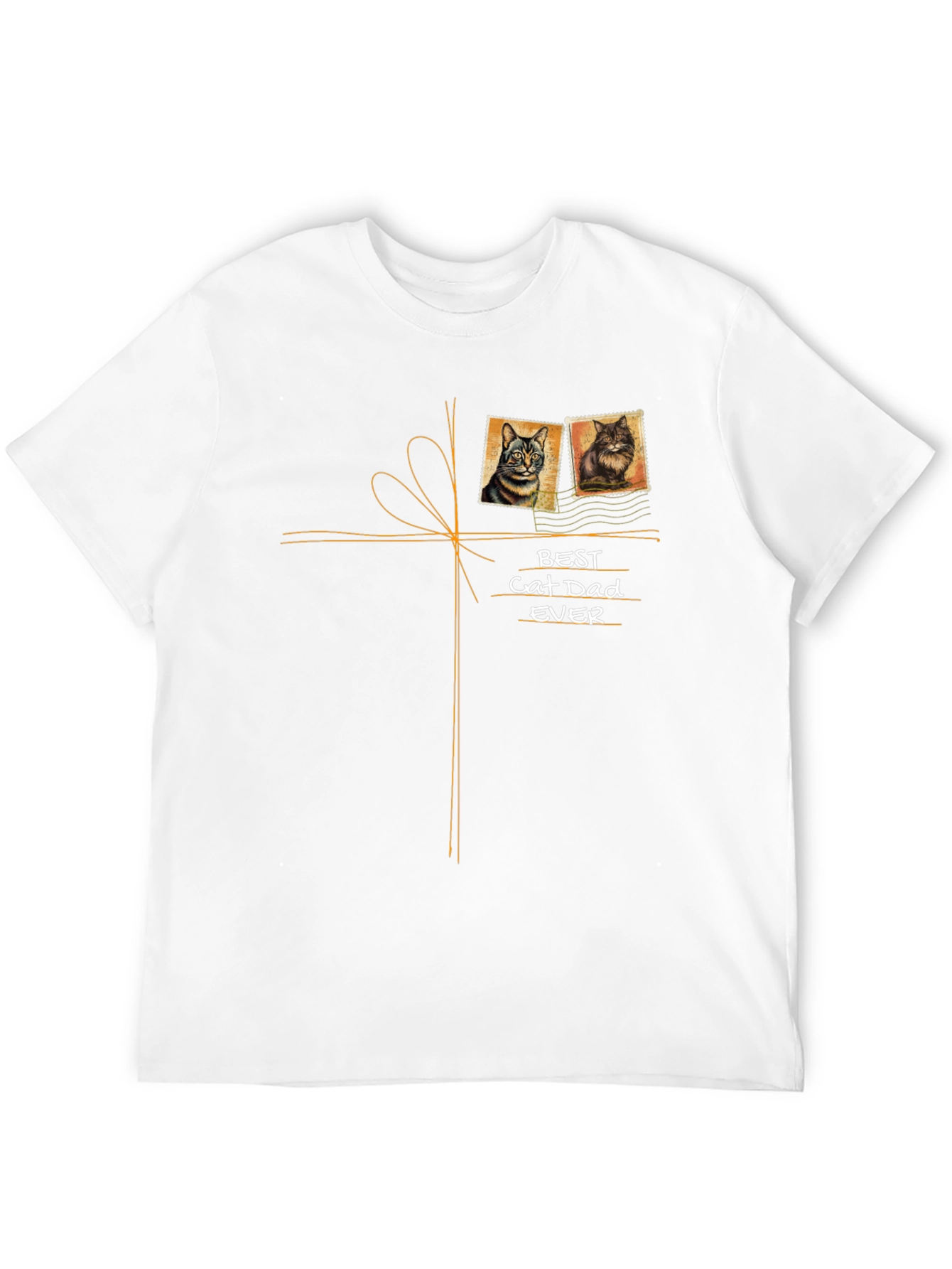 Best Cat Dad Ever Graphic T-Shirt