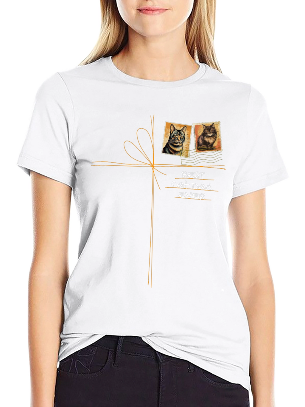 Best Cat Dad Ever Graphic T-Shirt