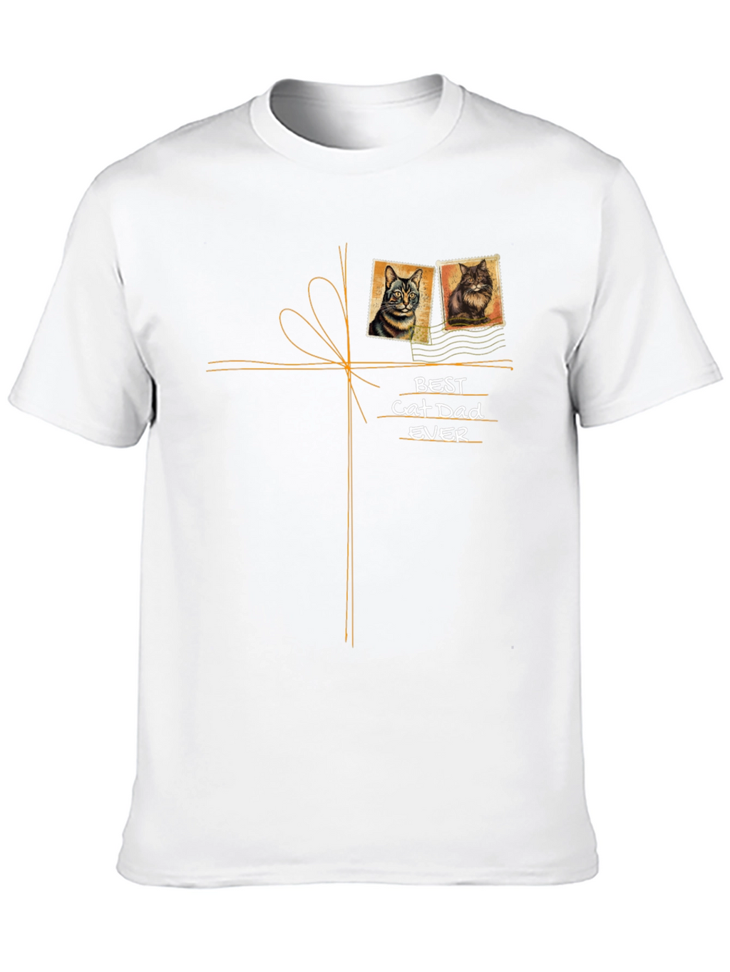 Best Cat Dad Ever Graphic T-Shirt