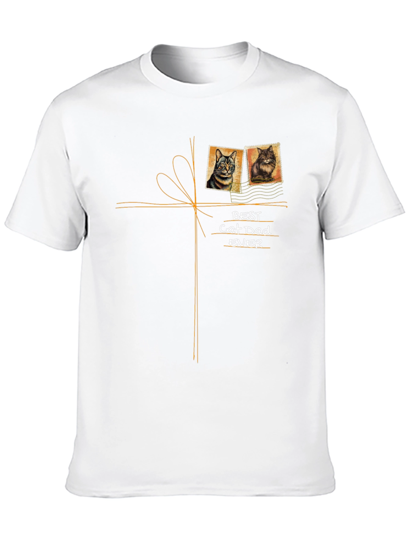 Best Cat Dad Ever Graphic T-Shirt