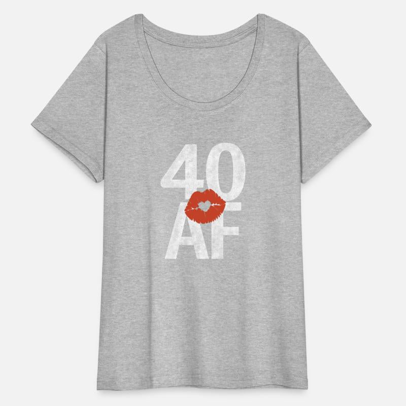 40 Af 40Th Heart Lips Forty Af