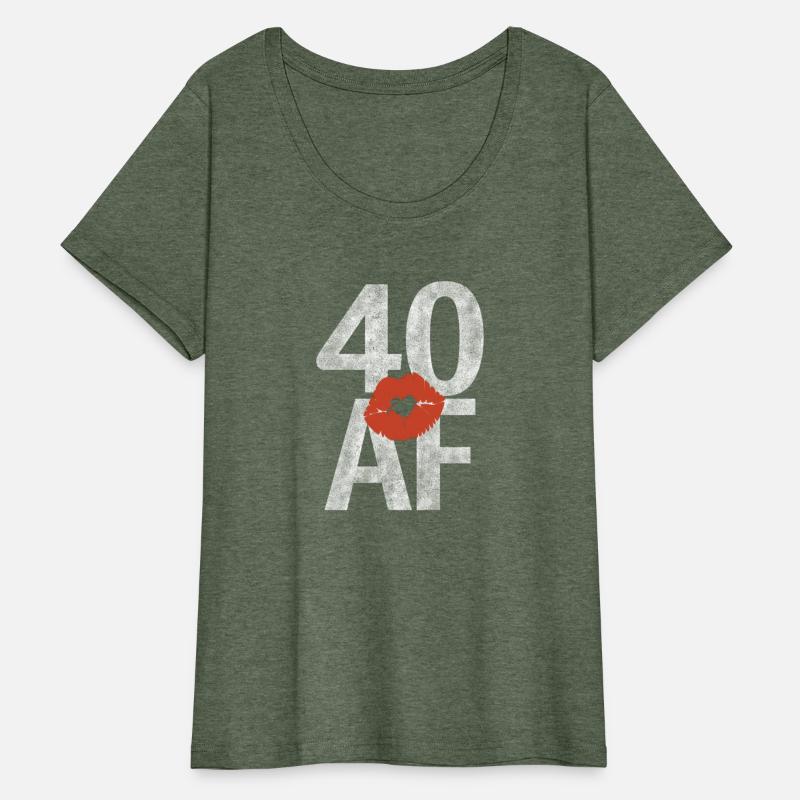 40 Af 40Th Heart Lips Forty Af