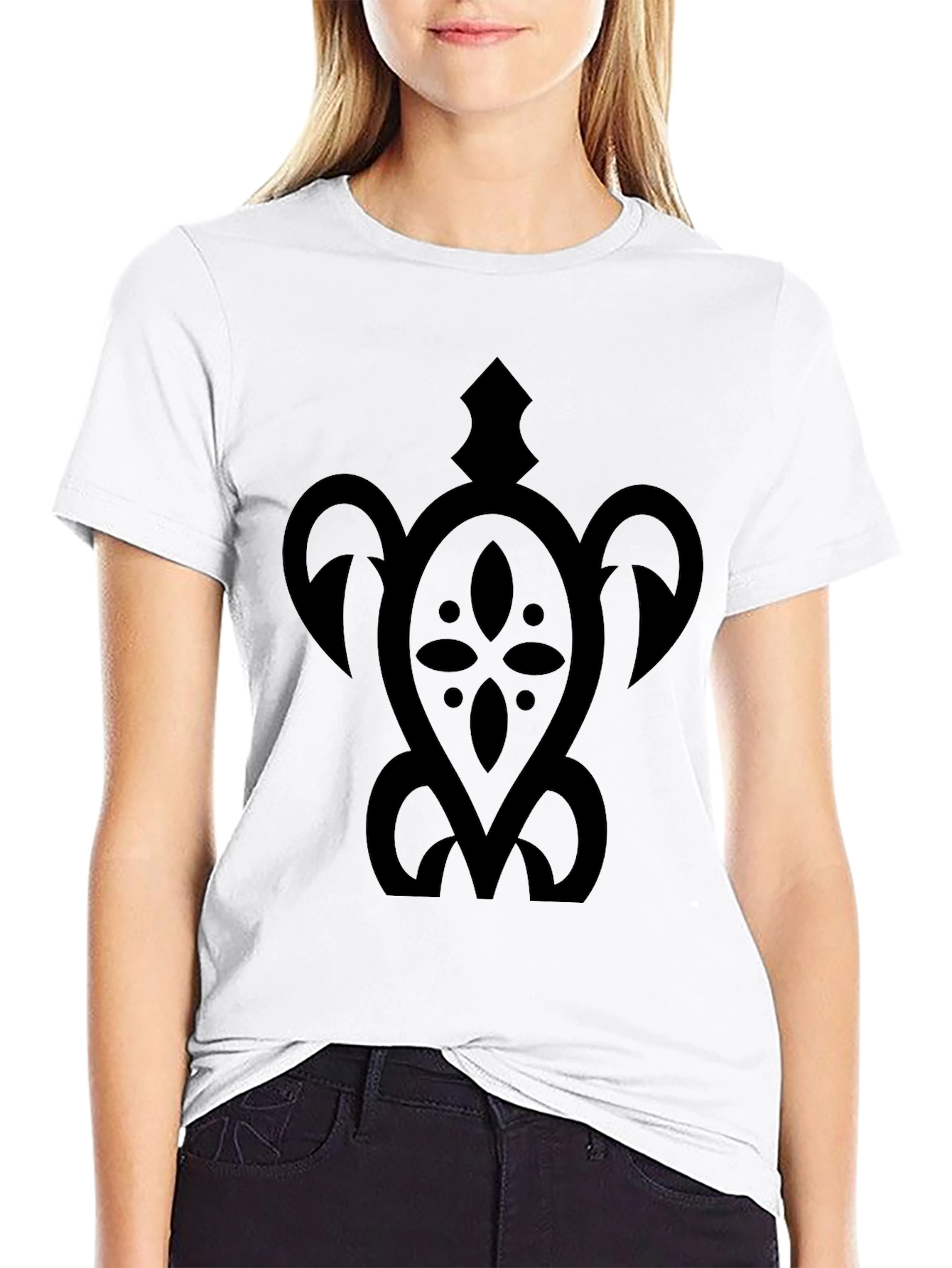 Black Turtle Graphic Tee - Casual Style