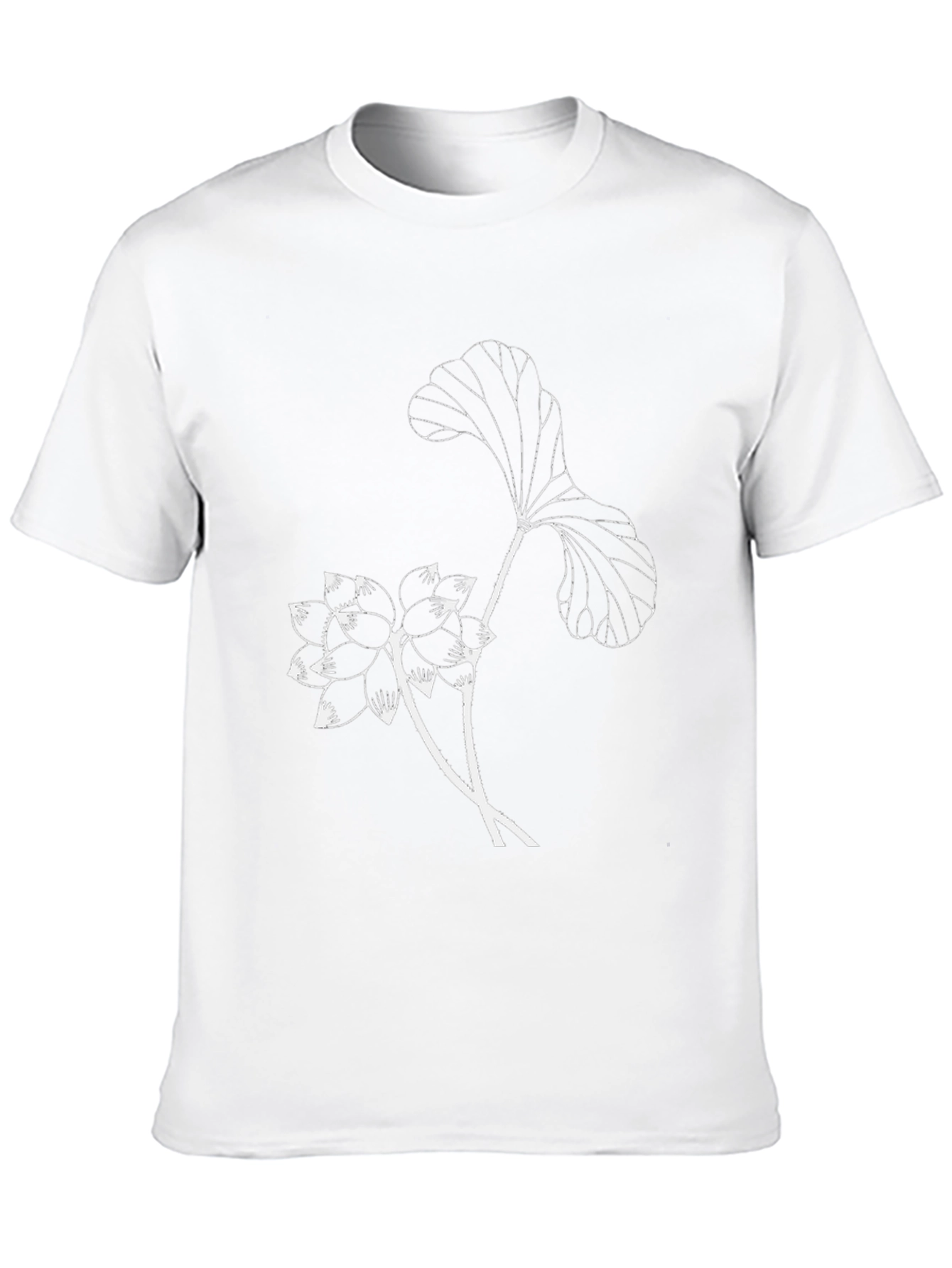 Black Lotus Flower Graphic Tee