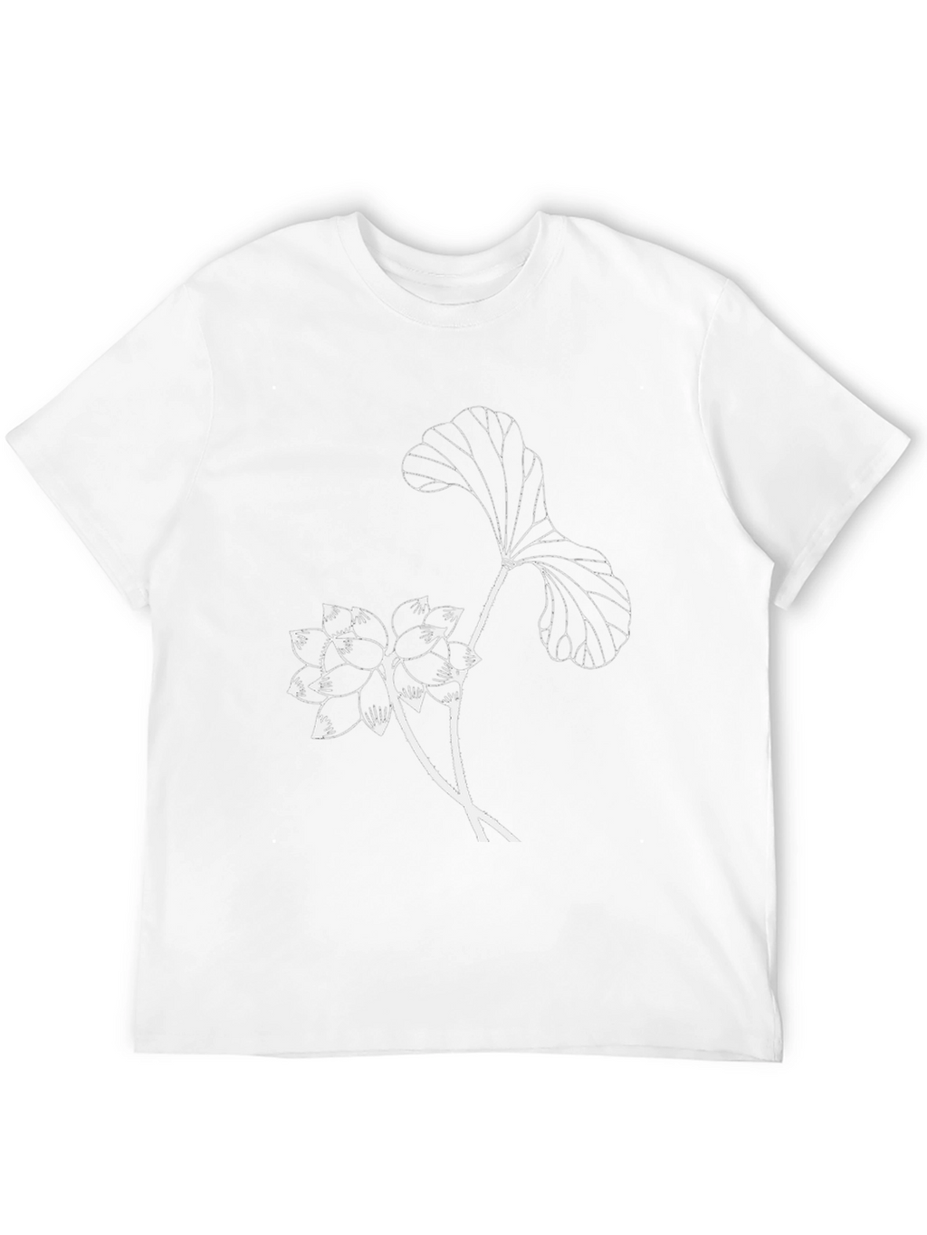 Black Lotus Flower Graphic Tee
