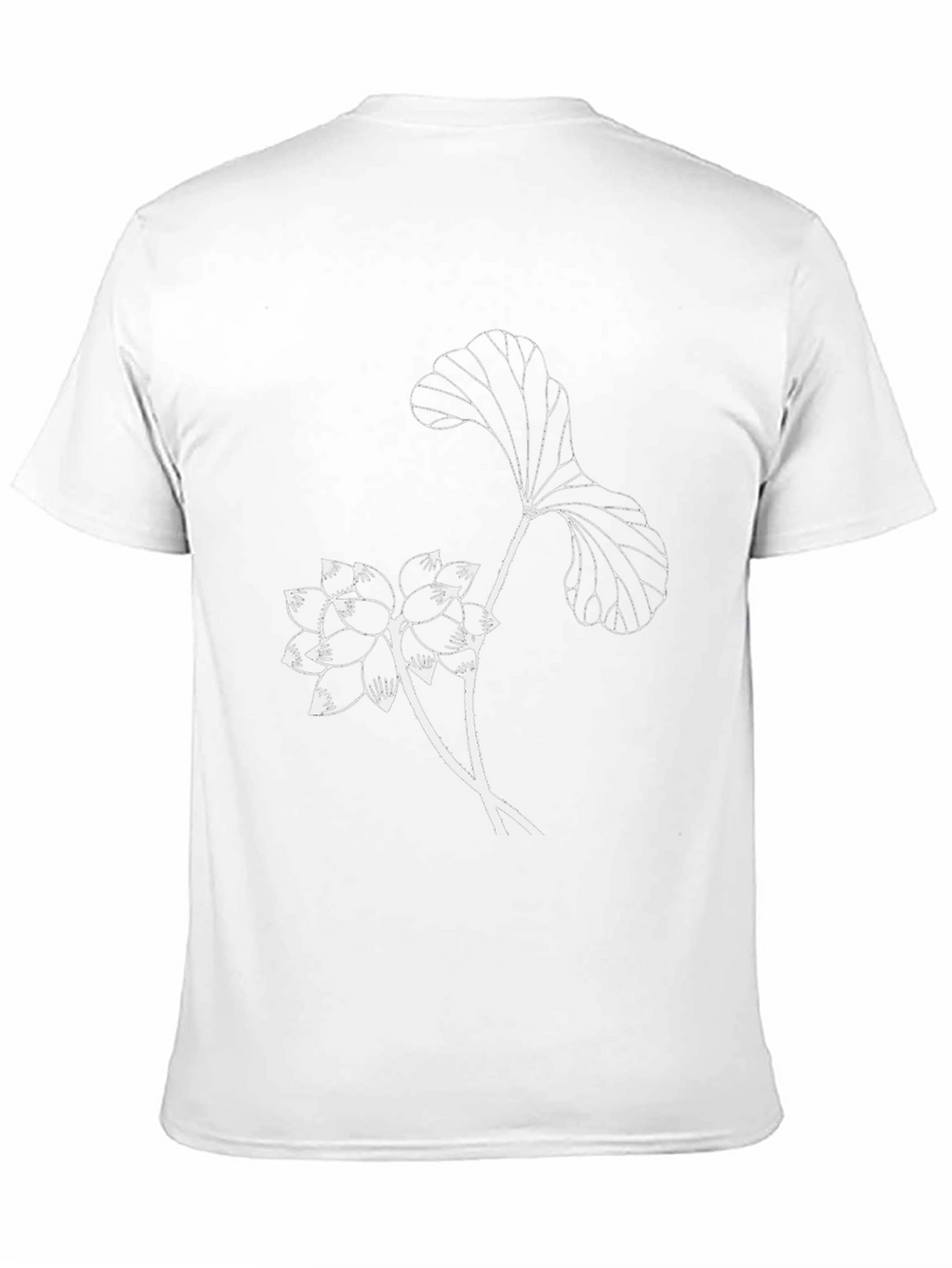 Black Lotus Flower Graphic Tee