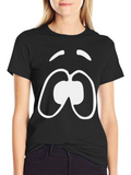 Sad Face Graphic Tee - Unisex Black T-Shirt