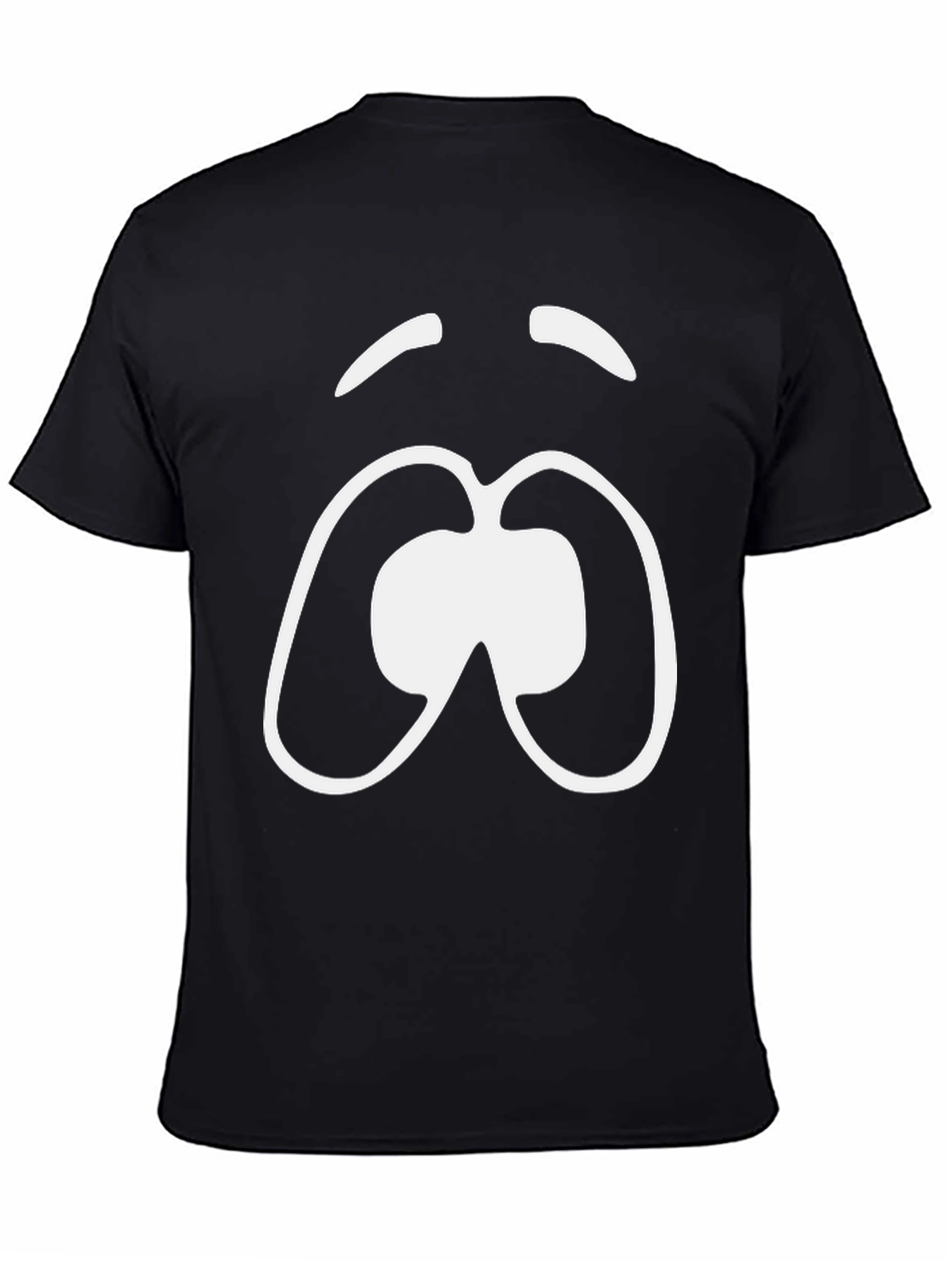Sad Face Graphic Tee - Unisex Black T-Shirt