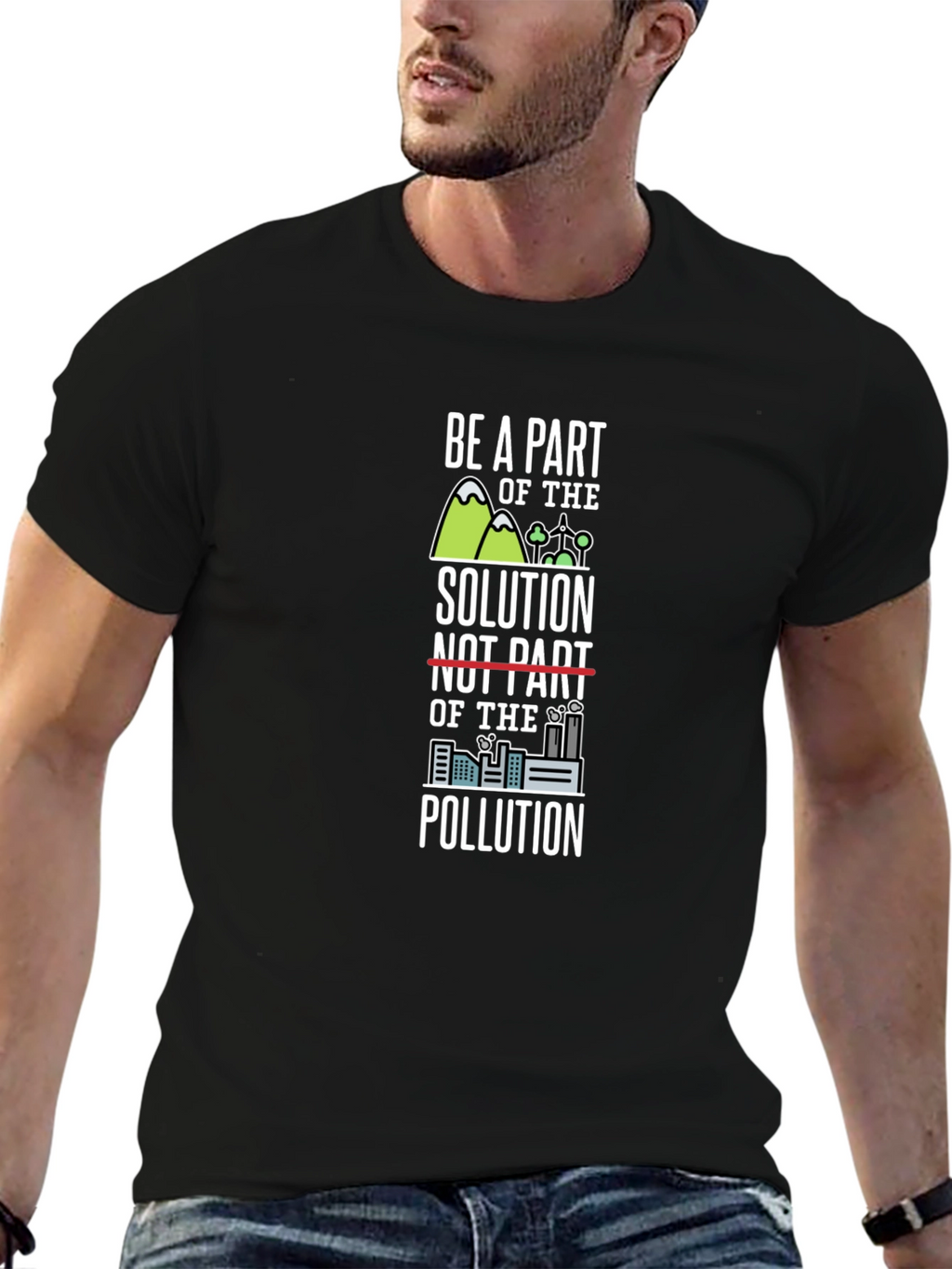 Eco-Friendly Be A Part of the Solution Graphic Tee