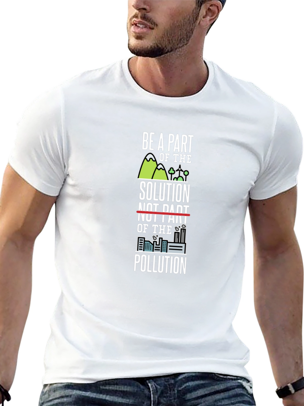Eco-Friendly Be A Part of the Solution Graphic Tee