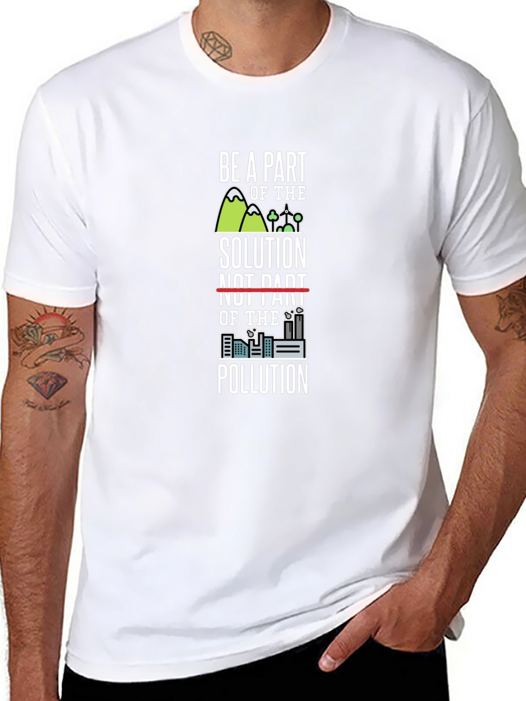 Eco-Friendly Be A Part of the Solution Graphic Tee