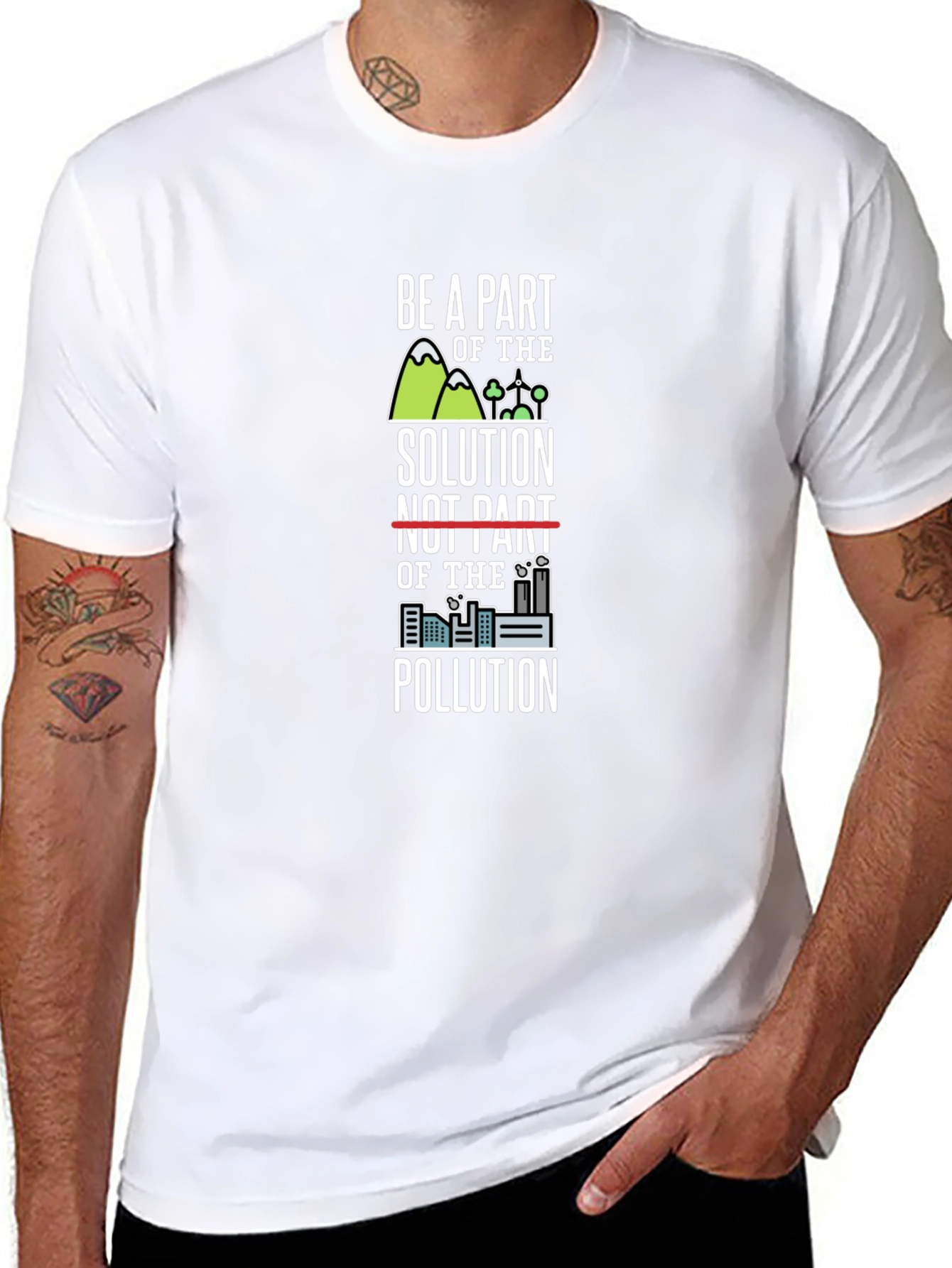 Eco-Friendly Be A Part of the Solution Graphic Tee
