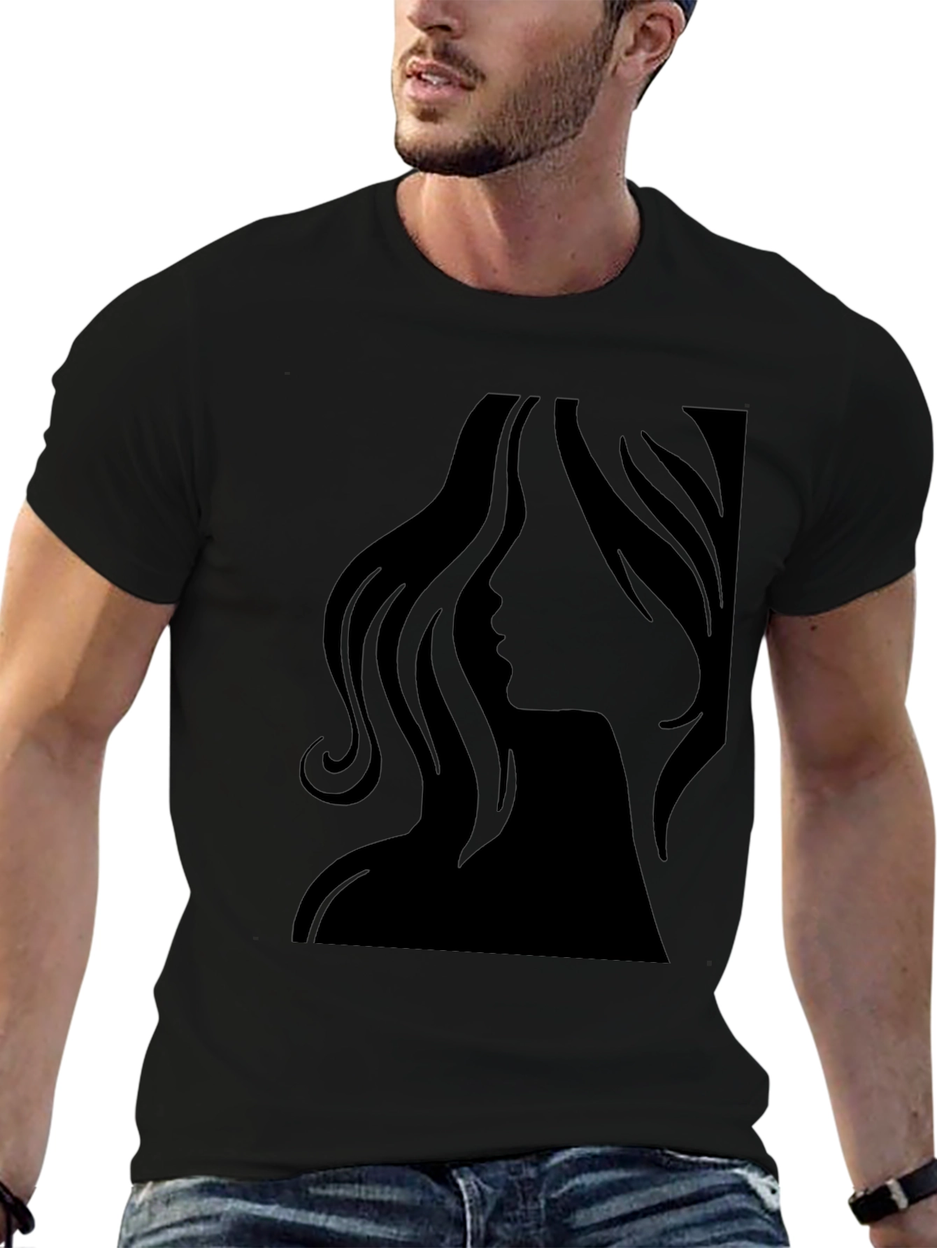Silhouette Woman Tee - Cool Graphic T-Shirt
