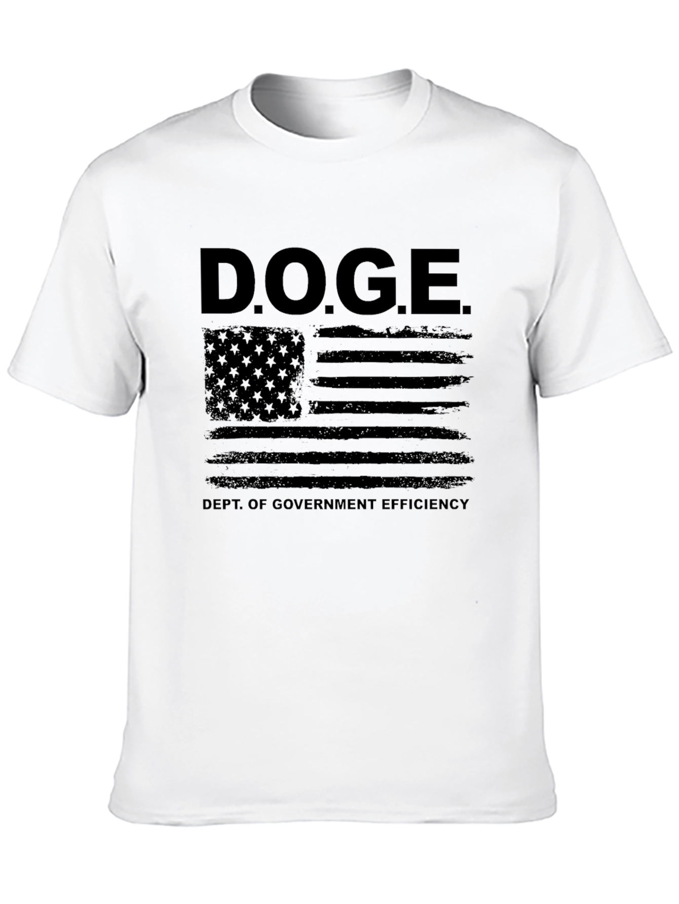 D.O.G.E. Dept. of Government Efficiency American Flag T-Shirt
