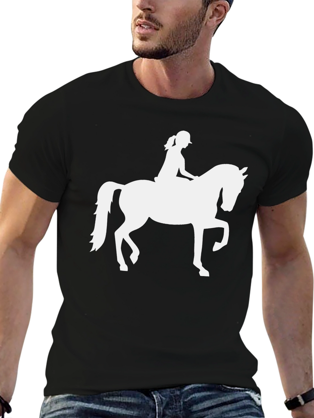 Equestrian Rider Graphic Tee - Horse Lover Shirt