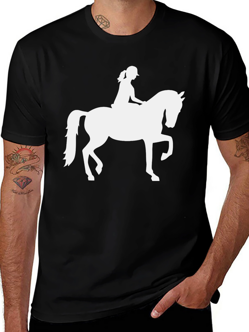 Equestrian Rider Graphic Tee - Horse Lover Shirt
