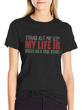 Funny Life Story Graphic T-Shirt