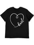 Karl Heart Graphic Tee - Stylish Custom T-Shirt