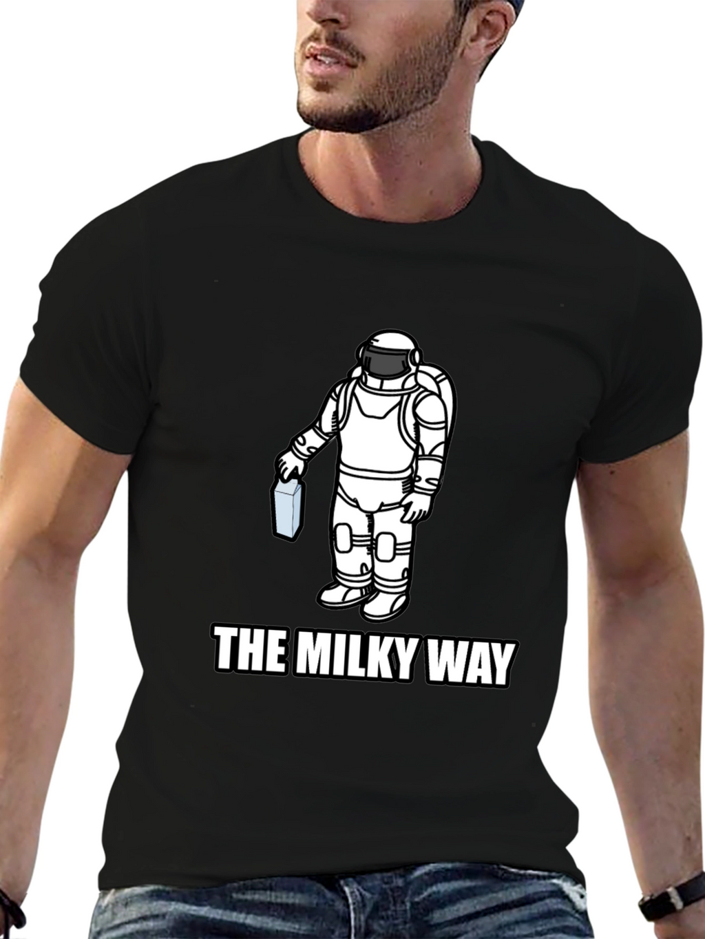 The Milky Way Astronaut Graphic T-Shirt