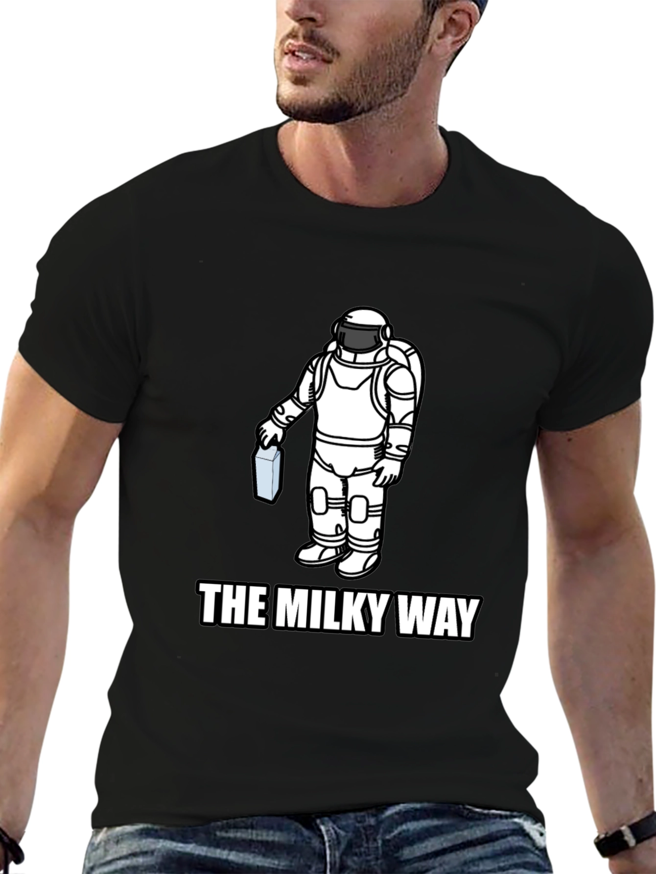 The Milky Way Astronaut Graphic T-Shirt