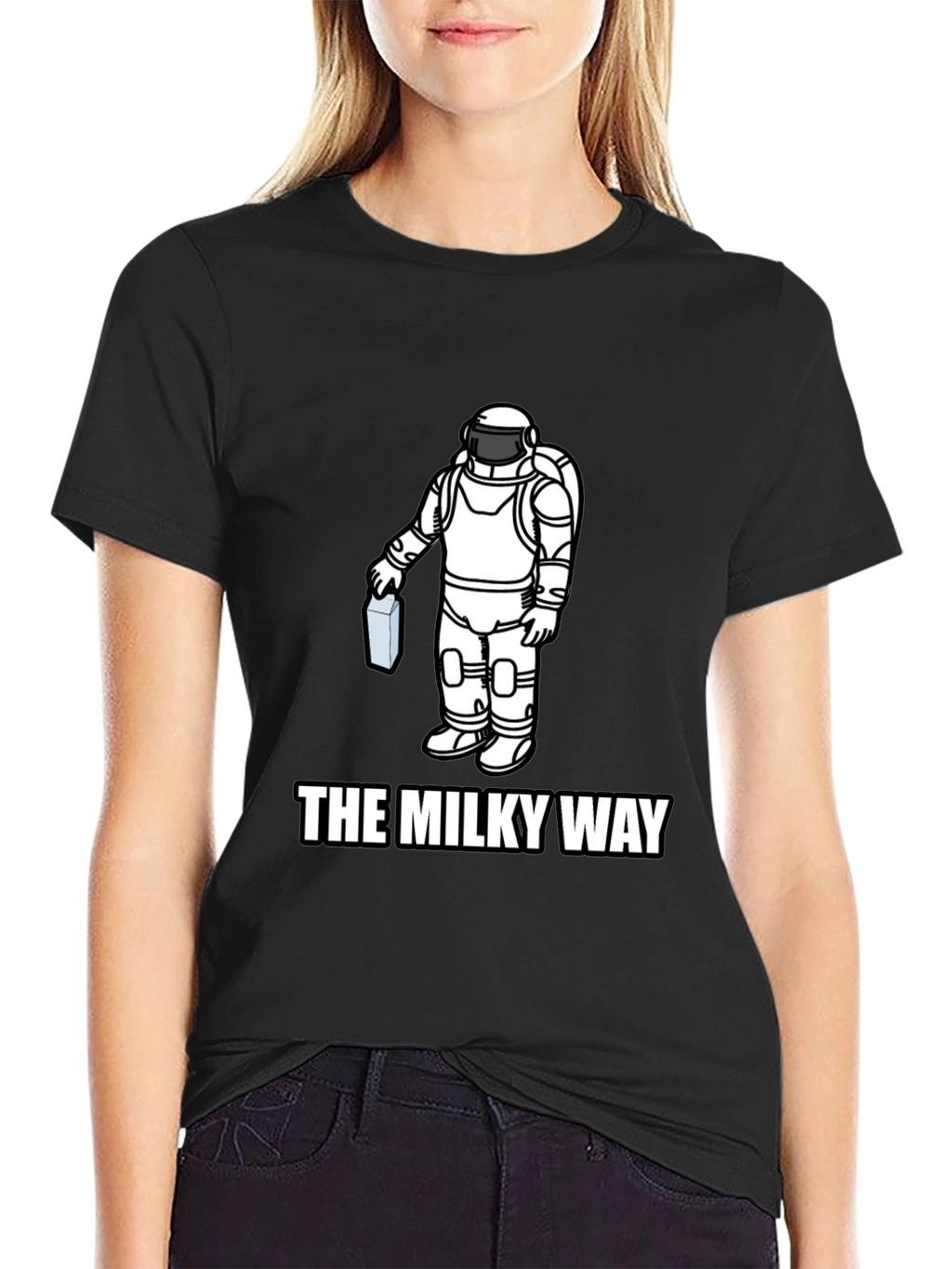 The Milky Way Astronaut Graphic T-Shirt