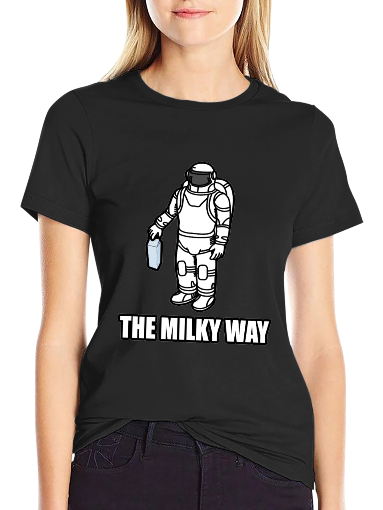The Milky Way Astronaut Graphic T-Shirt