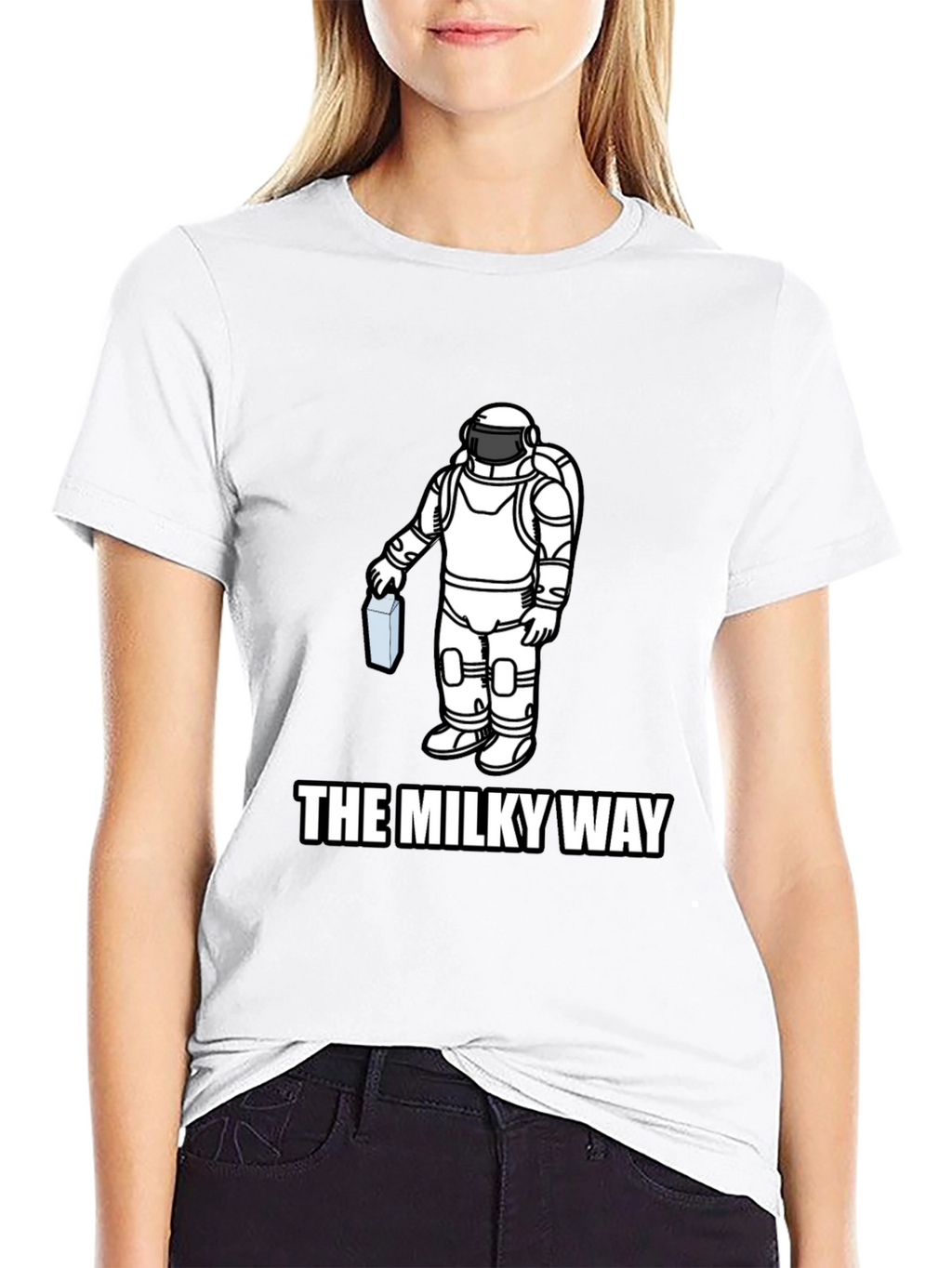 The Milky Way Astronaut Graphic T-Shirt