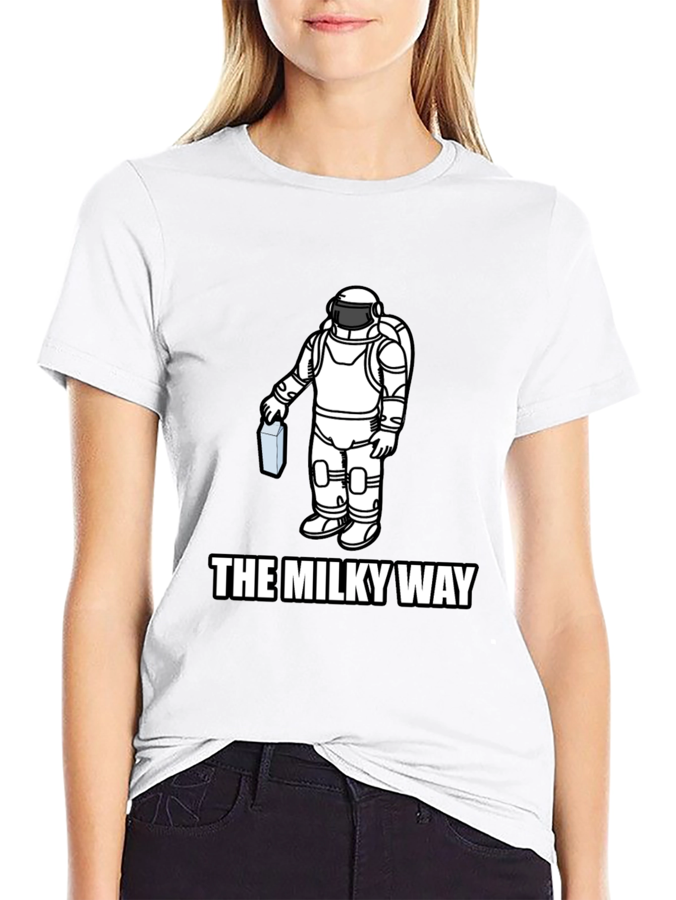 The Milky Way Astronaut Graphic T-Shirt