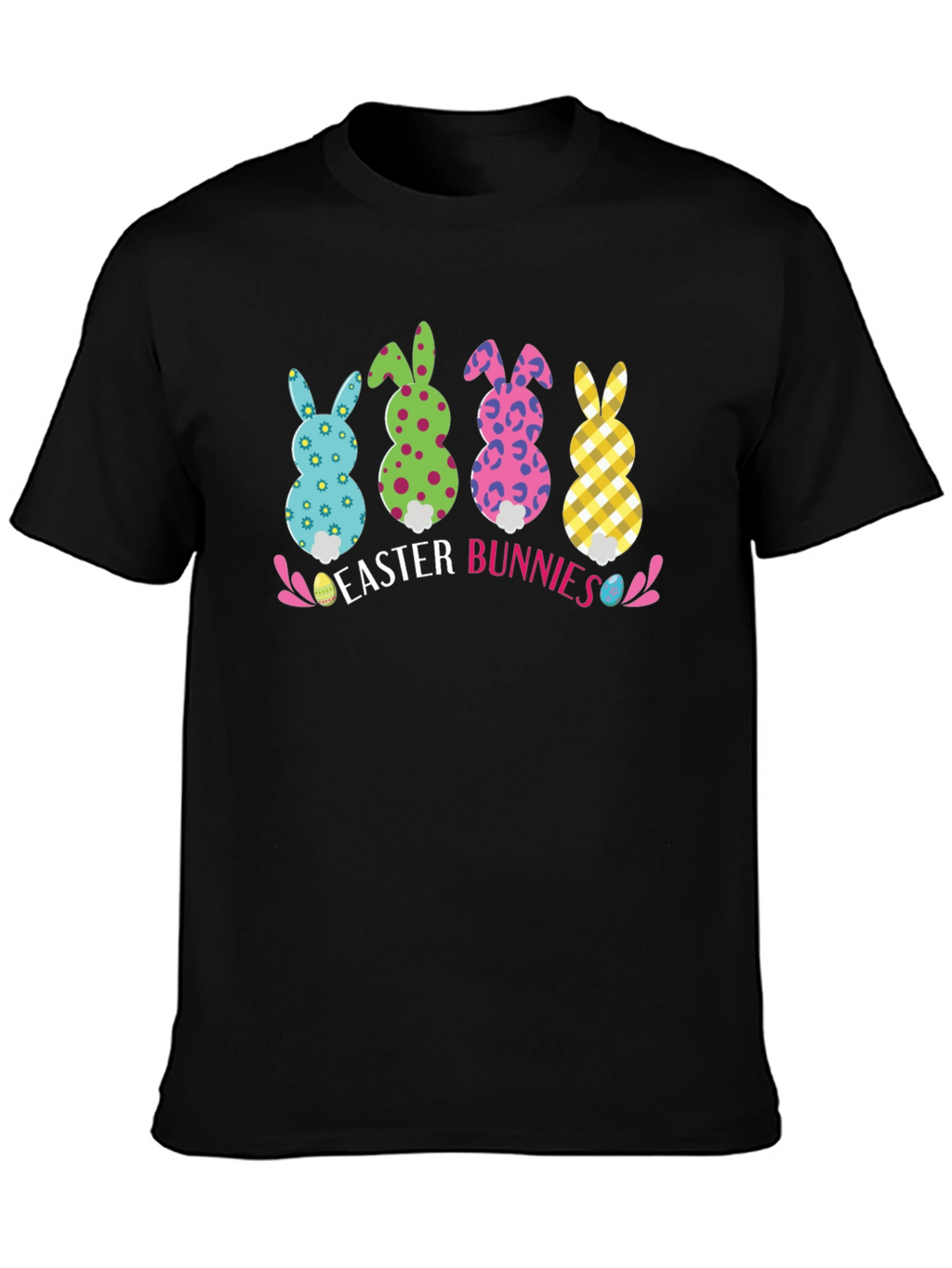 Easter Bunnies Graphic Tee - Fun Holiday Apparel