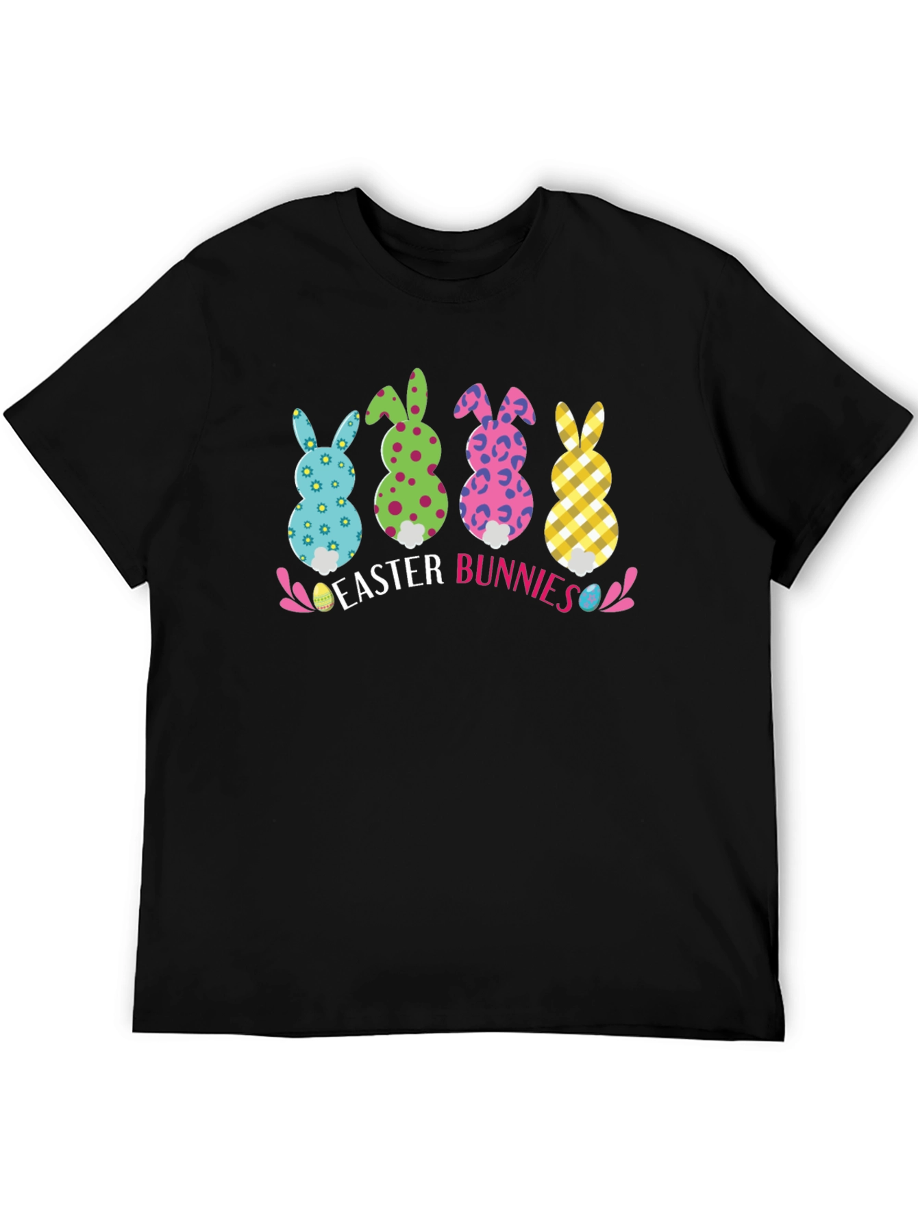 Easter Bunnies Graphic Tee - Fun Holiday Apparel