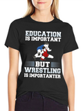 Education vs. Wrestling T-Shirt
