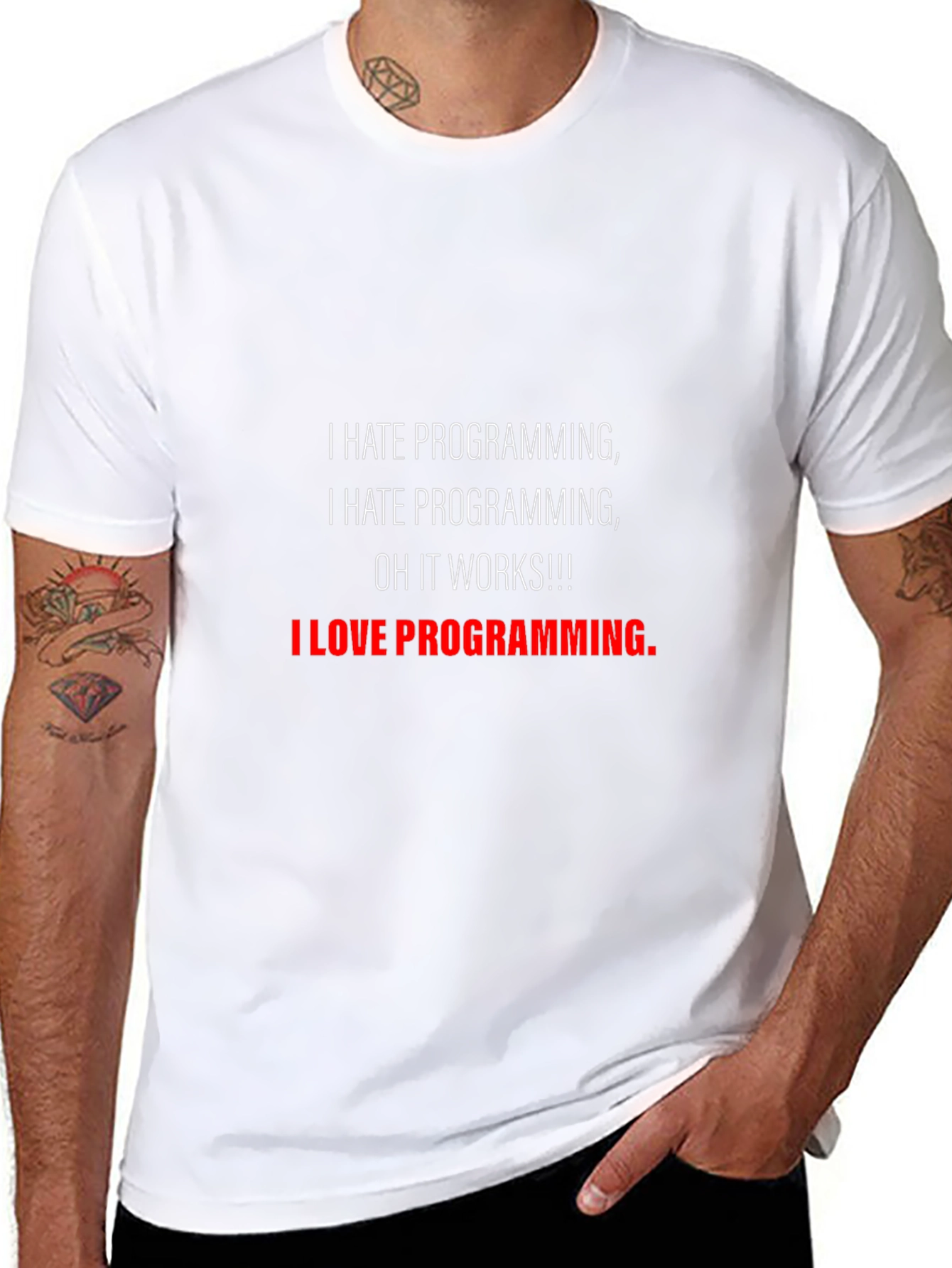 Funny Programming T-Shirt: I Hate/Love Programming