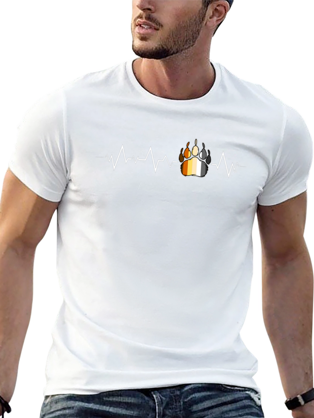 Bear Paw Heartbeat T-Shirt - Pride