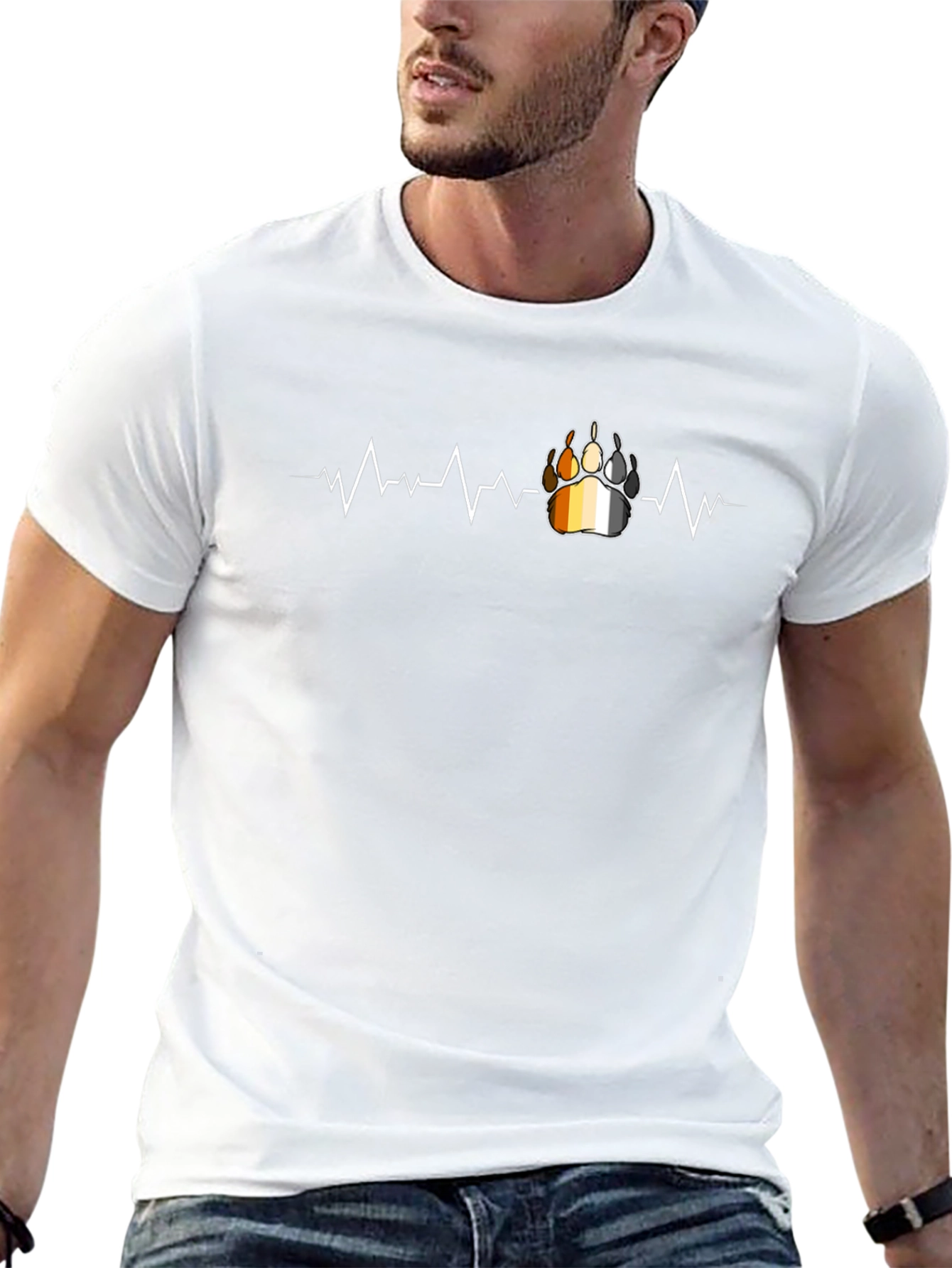 Bear Paw Heartbeat T-Shirt - Pride